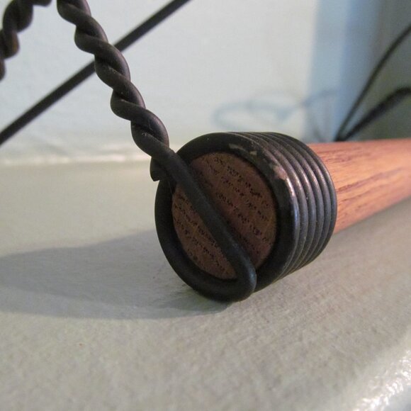 Vintage Home Interiors Metal & Wood Towel Holder Decor Metal Hearts Wooden Dowel - Picture 9 of 15